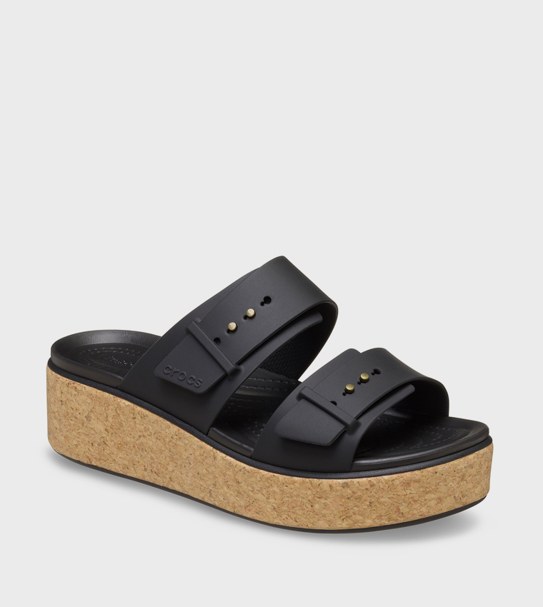 Brooklyn Cork Buckle Low Wedge