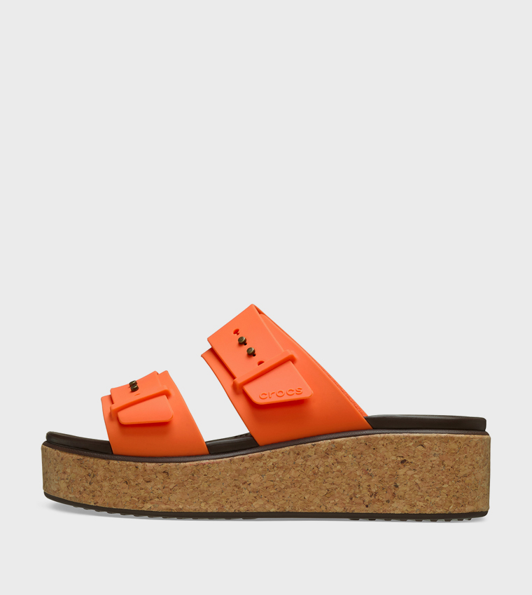 Brooklyn Cork Buckle Low Wedge