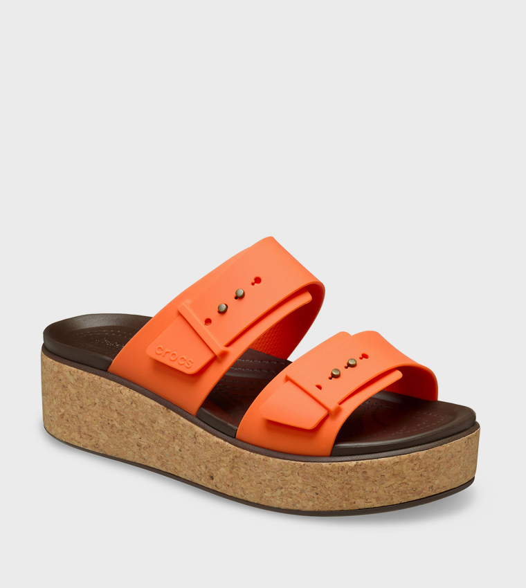Brooklyn Cork Buckle Low Wedge