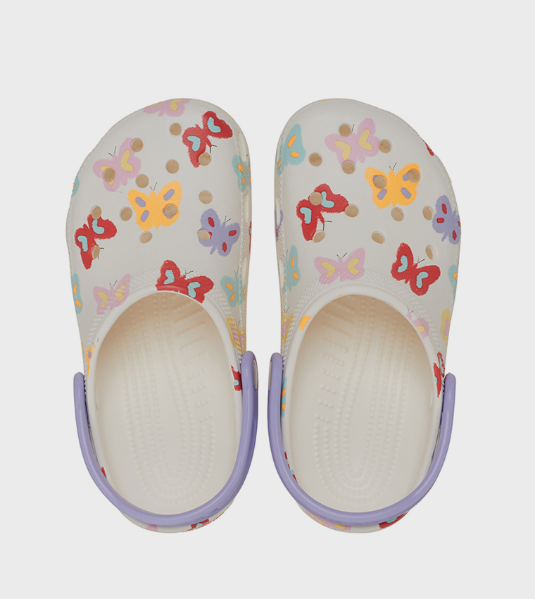 Kids' Classic Butterfly Graphic Clog