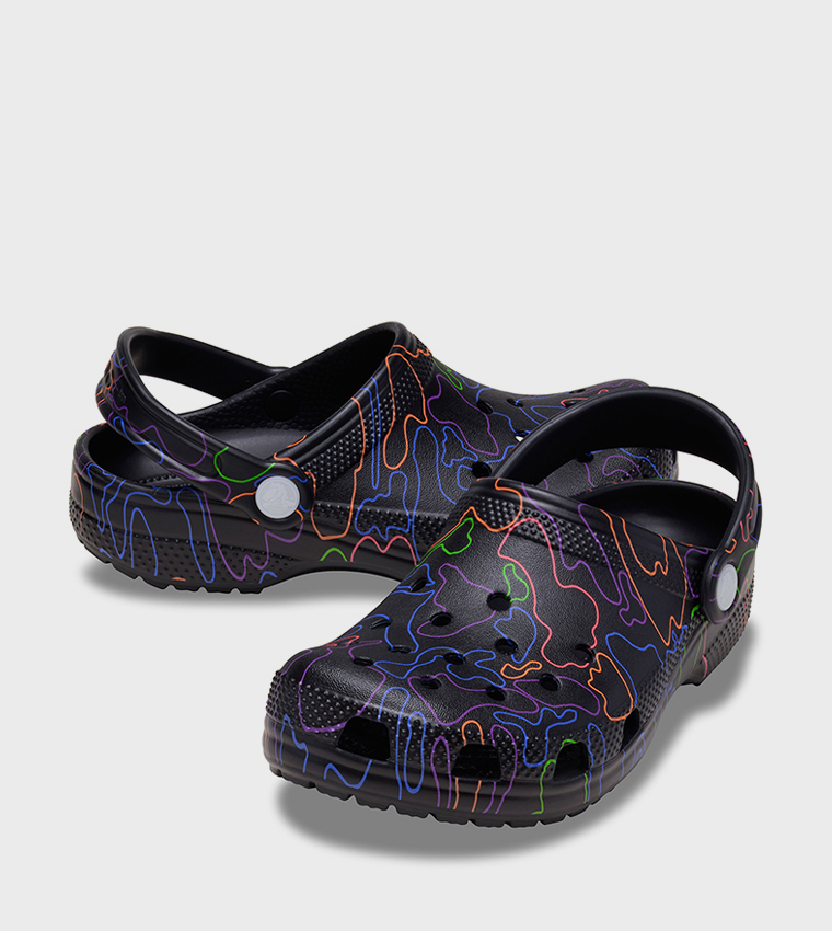 Kids' Classic Hi Vis Camo Clog 