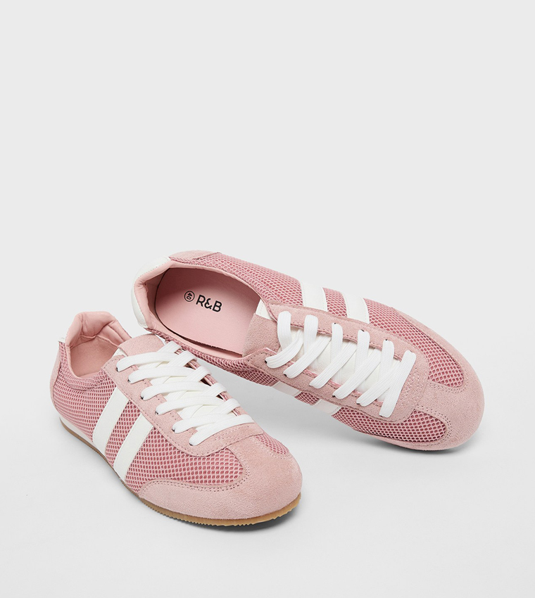 Textured Lace Up Sneakers