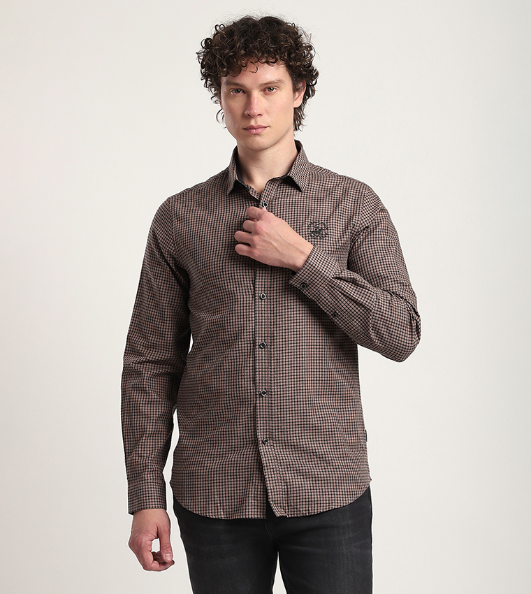 Plaid Long Sleeves Casual Shirt
