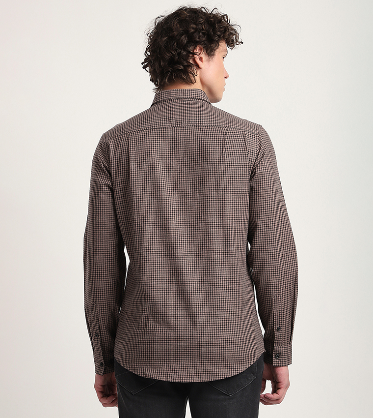 Plaid Long Sleeves Casual Shirt