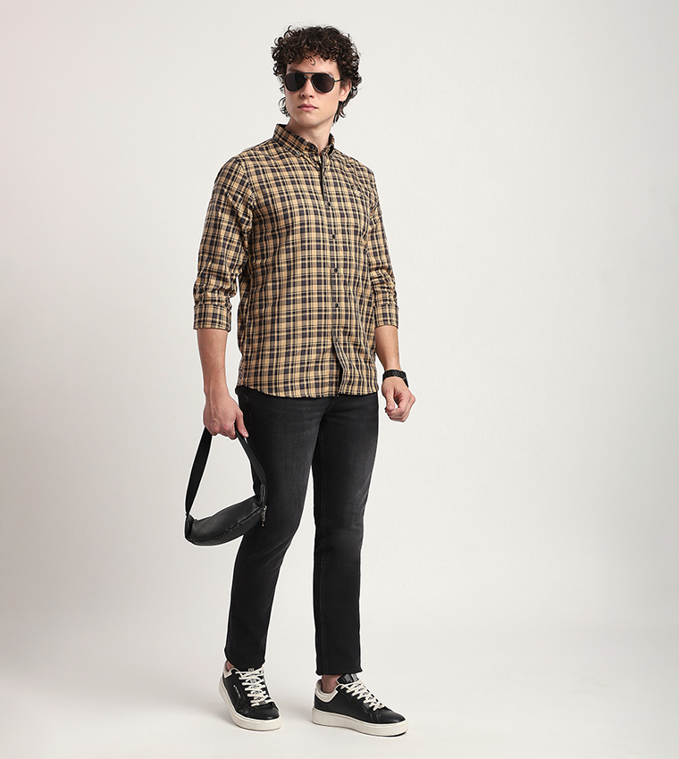 Plaid Long Sleeves Casual Shirt