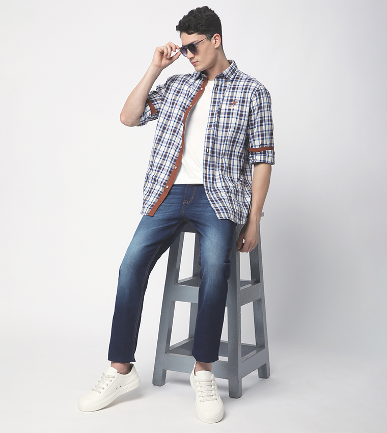 Plaid Long Sleeves Casual Shirt