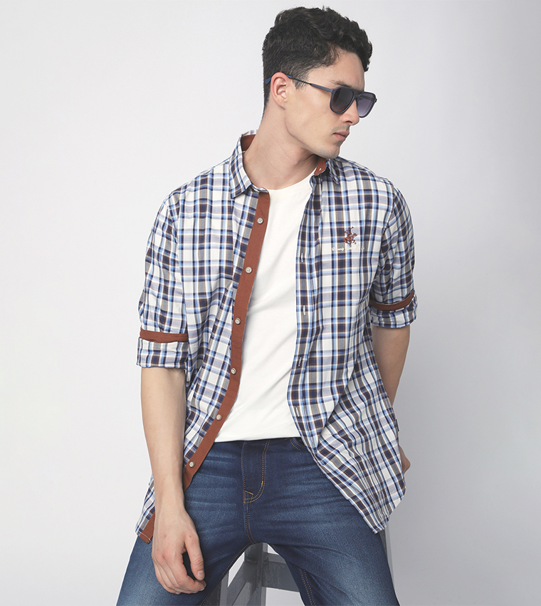 Plaid Long Sleeves Casual Shirt