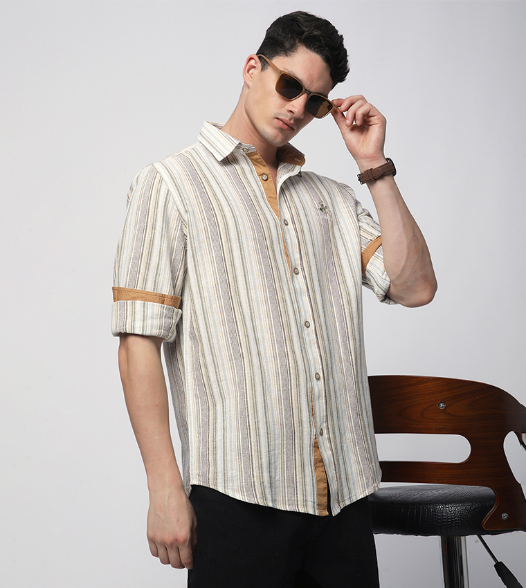 Striped Long Sleeves Casual Shirt