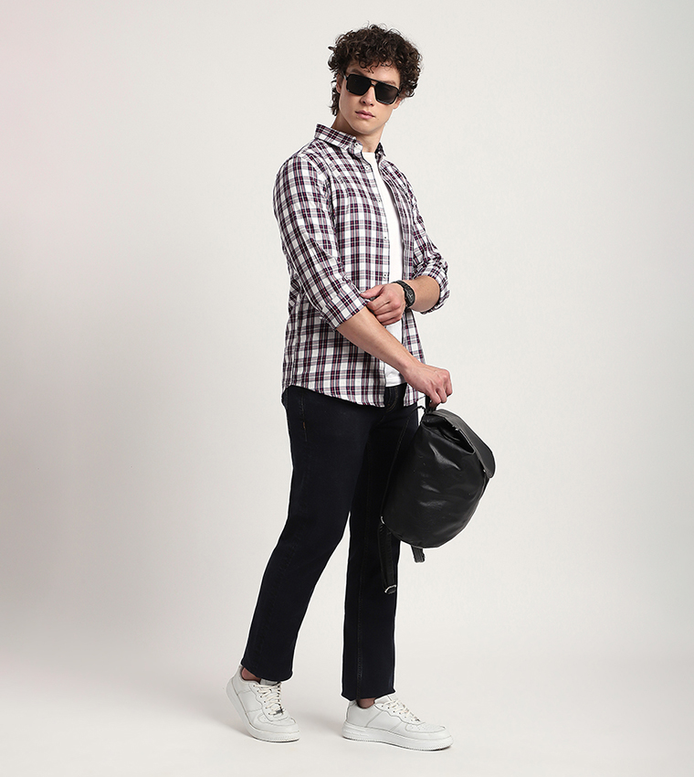Plaid Long Sleeves Casual Shirt