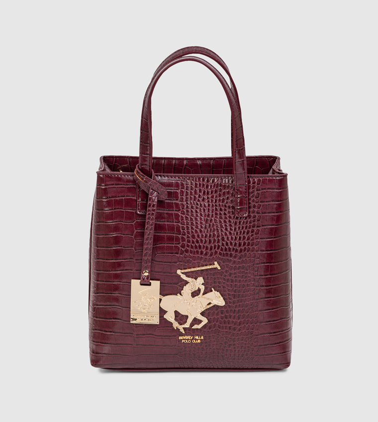 Croc Textured Tote Bag