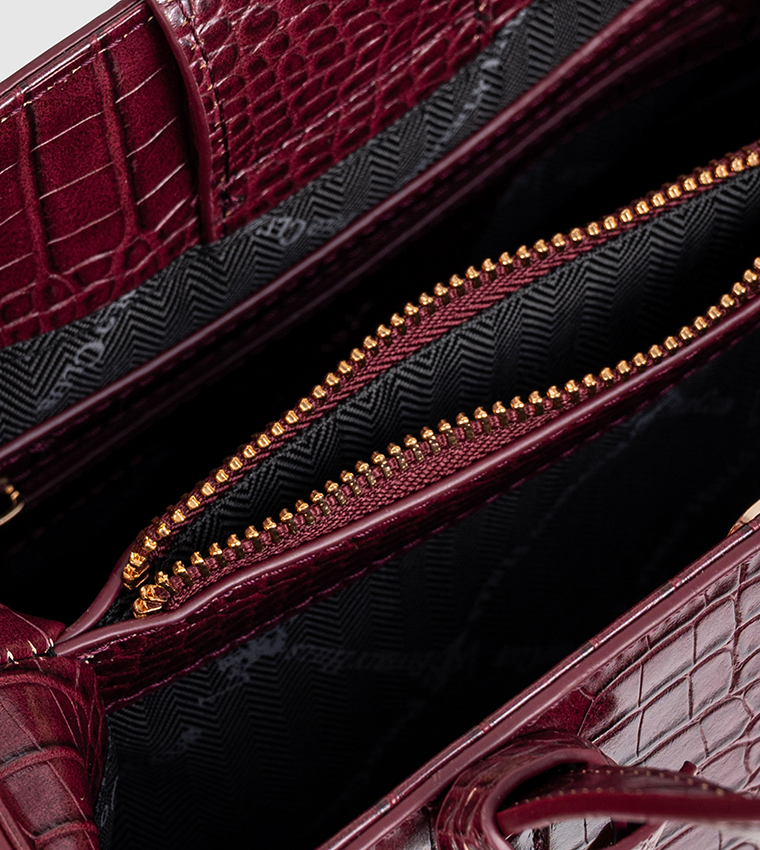 Croc Textured Tote Bag