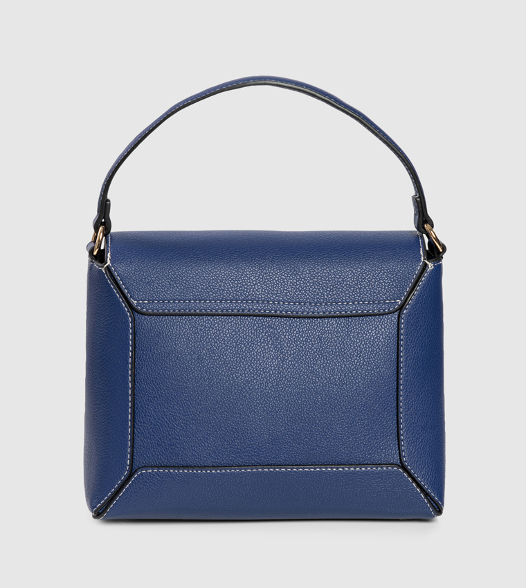 Logo Detail Flap Handheld Bag