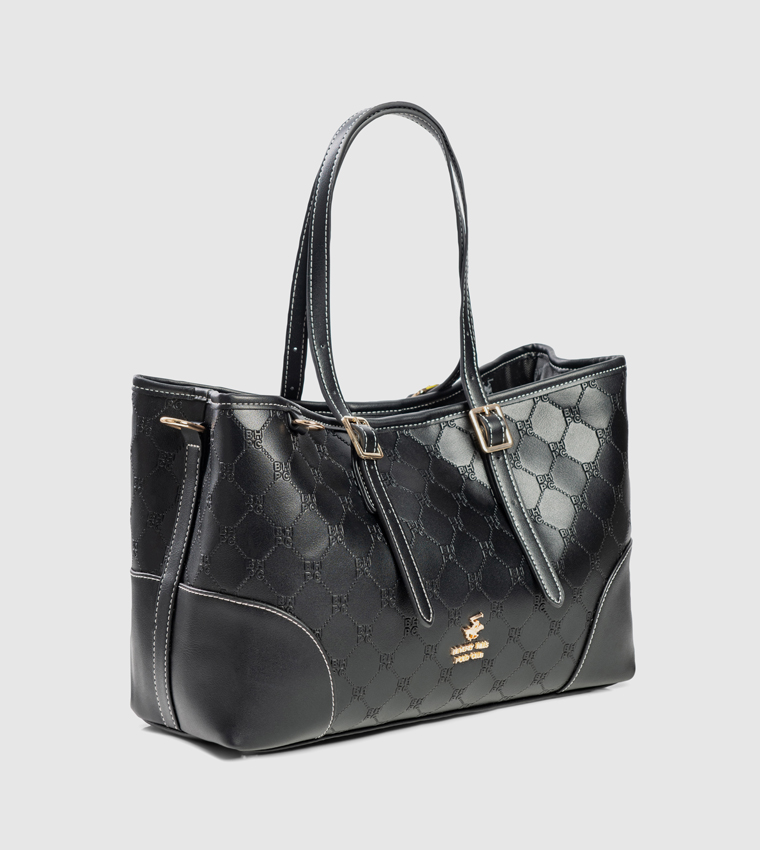 Logo Embossed Mini Tote Bag