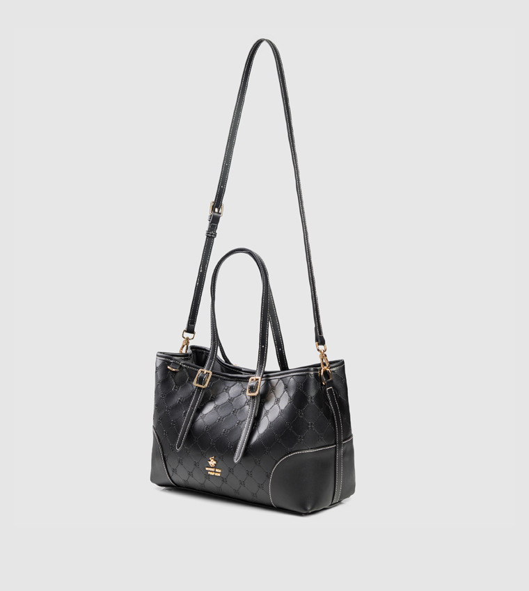 Logo Embossed Mini Tote Bag