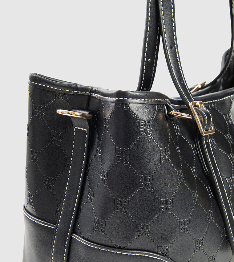 Logo Embossed Mini Tote Bag