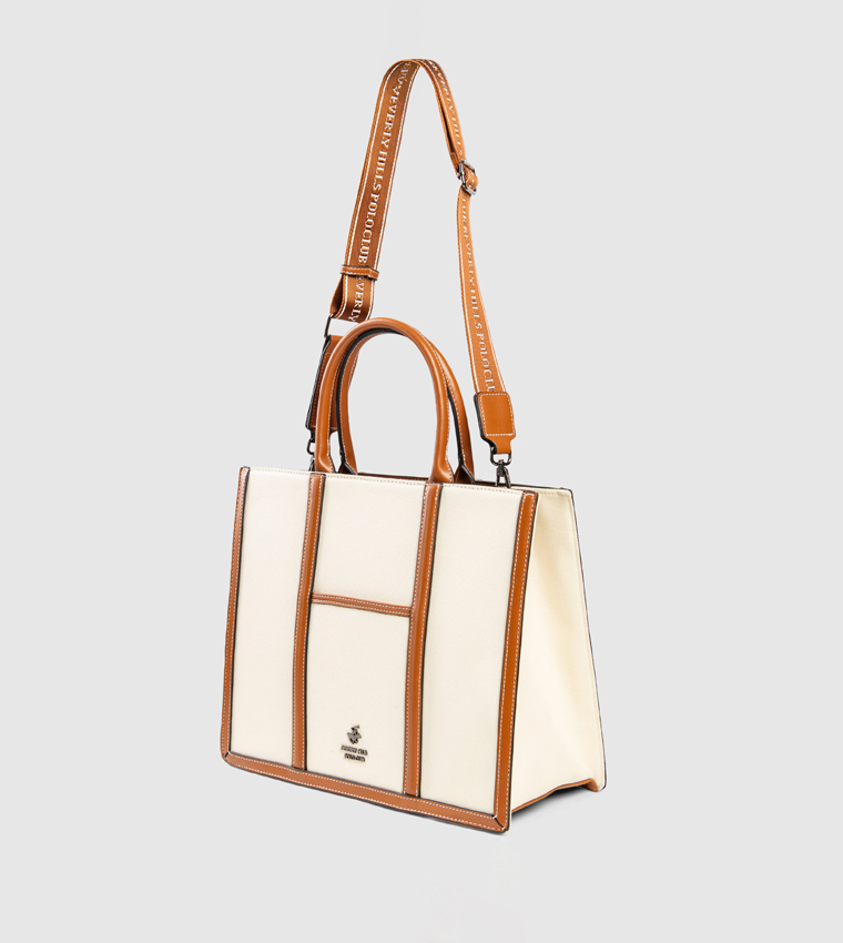 Contrast Trim Mini Tote Bag