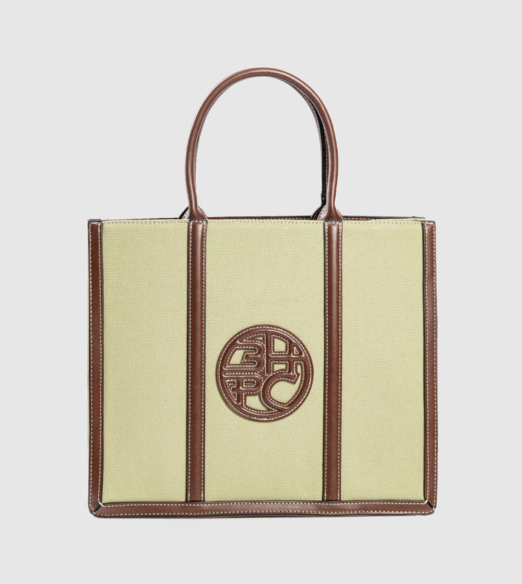 Contrast Trim Mini Tote Bag