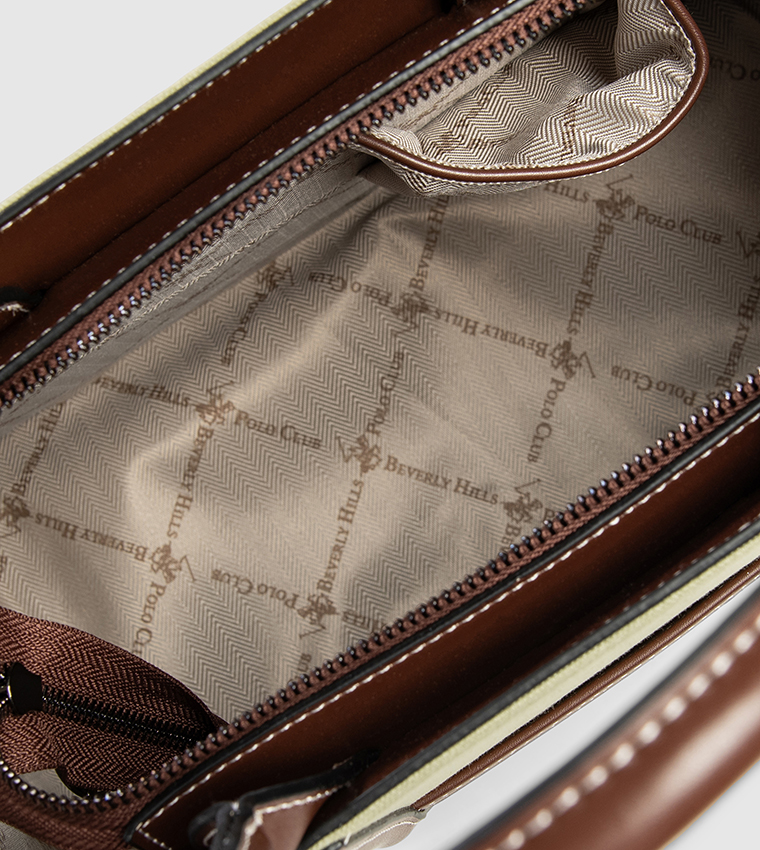 Contrast Trim Mini Tote Bag