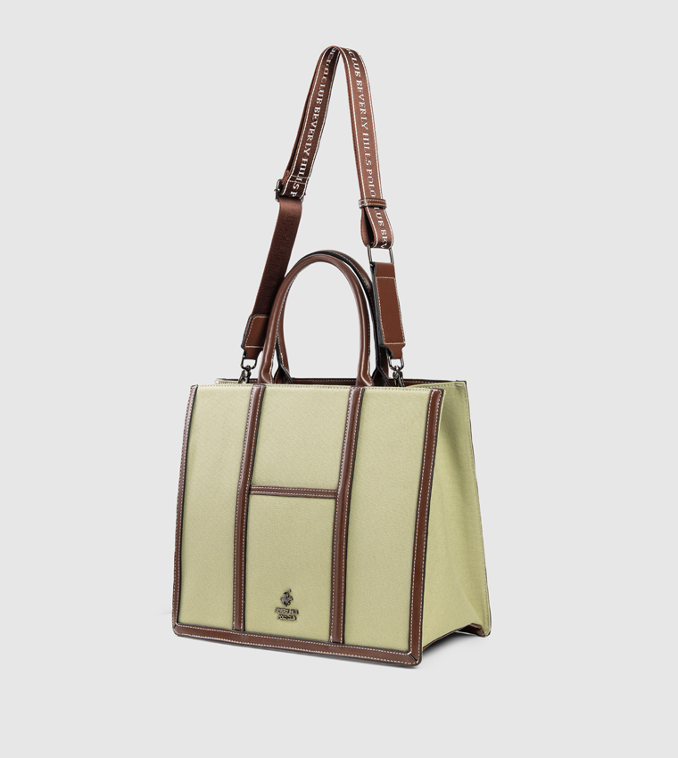 Contrast Trim Mini Tote Bag