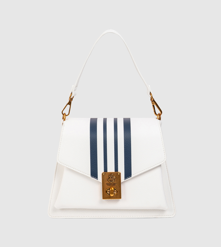 Textured Top Handle Bag