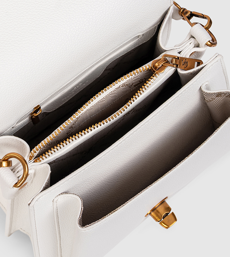 Textured Top Handle Bag