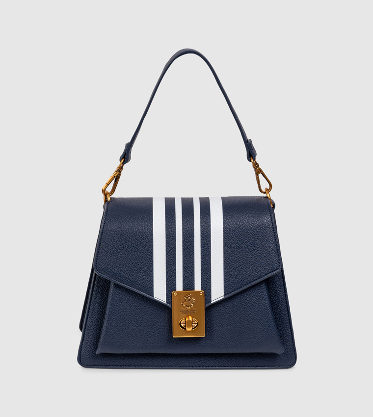 Textured Top Handle Bag