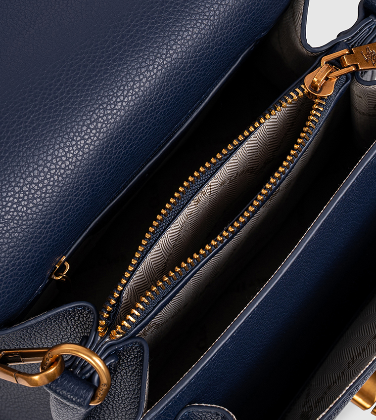 Textured Top Handle Bag
