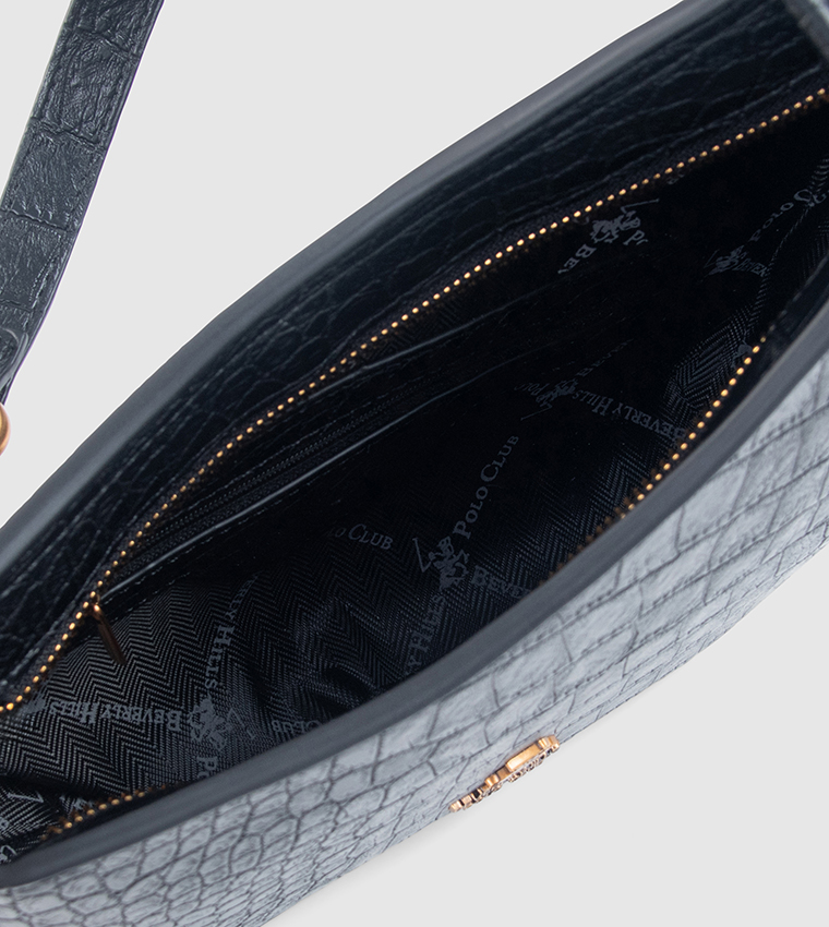 حقيبة كتف بملمس كروك