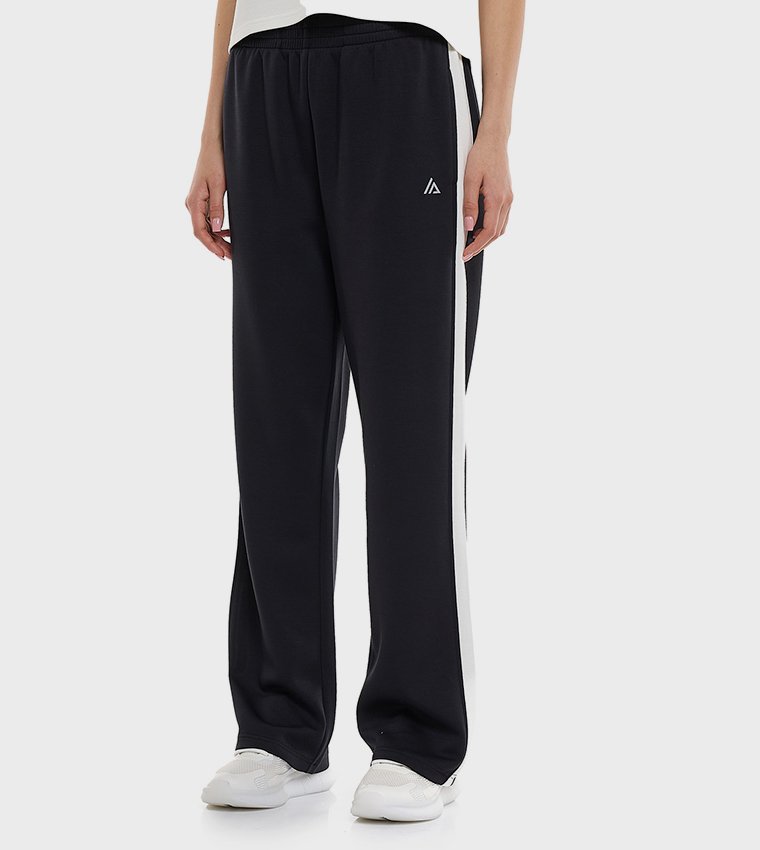 Side Striped Trackpant with Elastic Waist