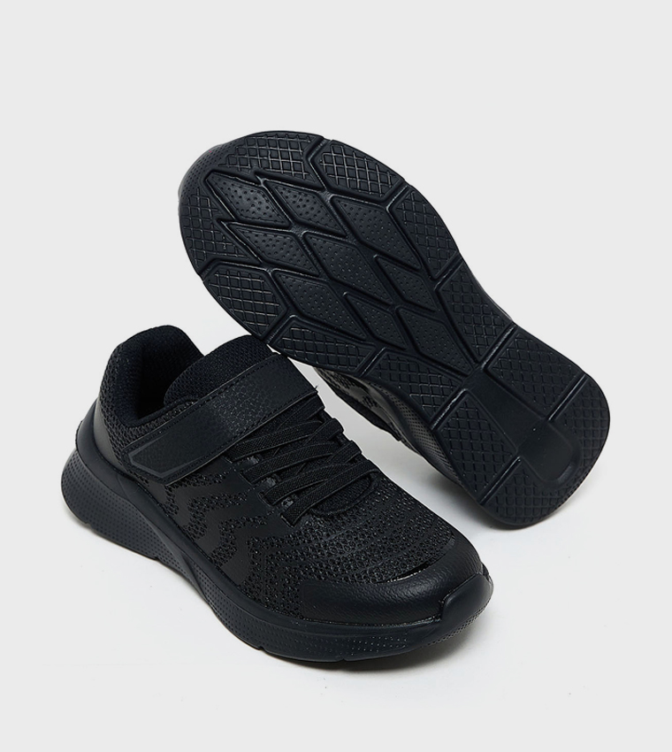 Knitted Velcro School Shoes