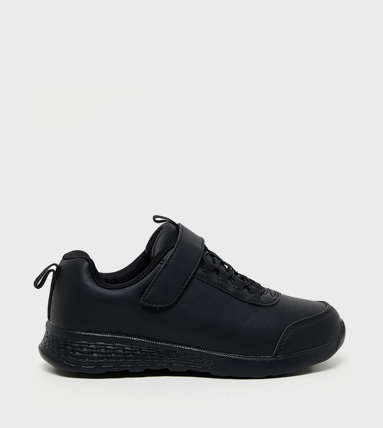 Solid Velcro School Shoes