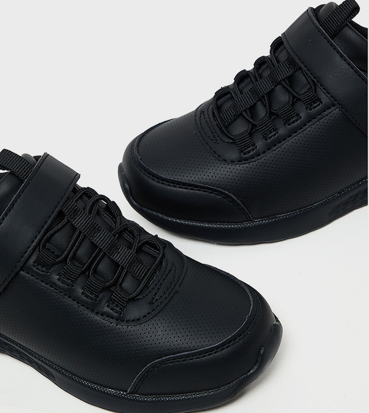 Solid Velcro School Shoes