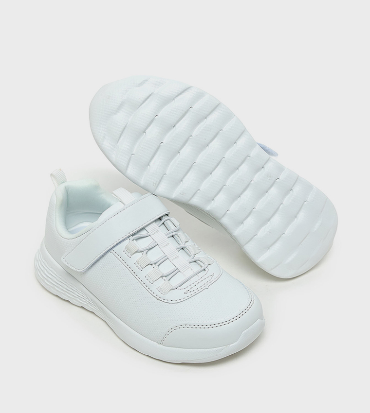 Solid Velcro School Shoes