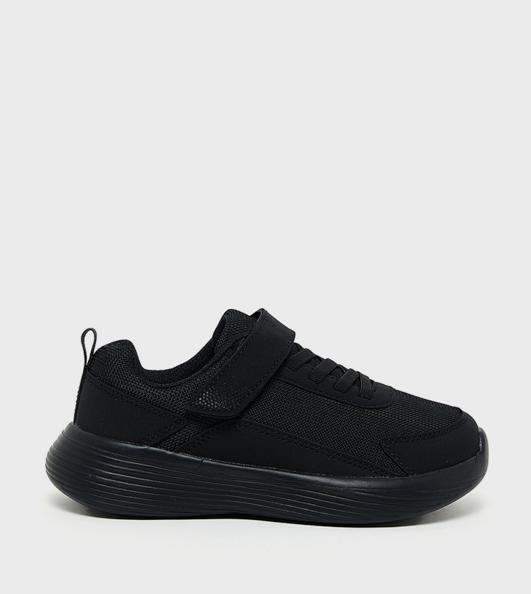 Solid Velcro School Shoes