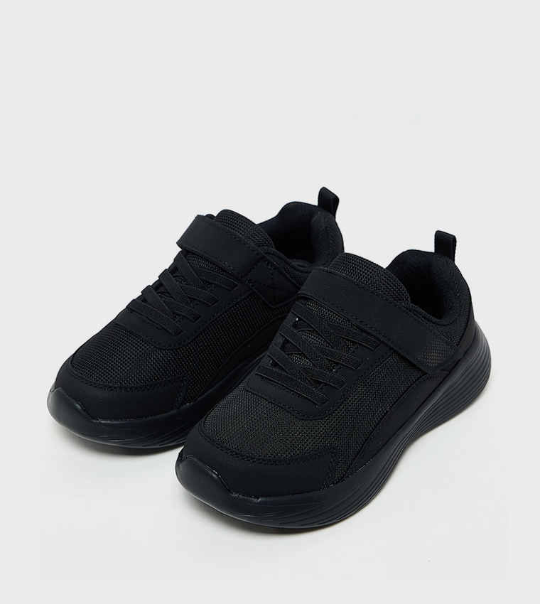 Solid Velcro School Shoes