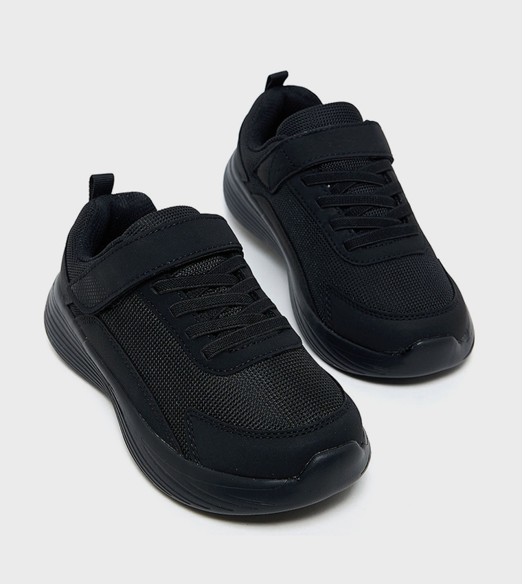 Solid Velcro School Shoes