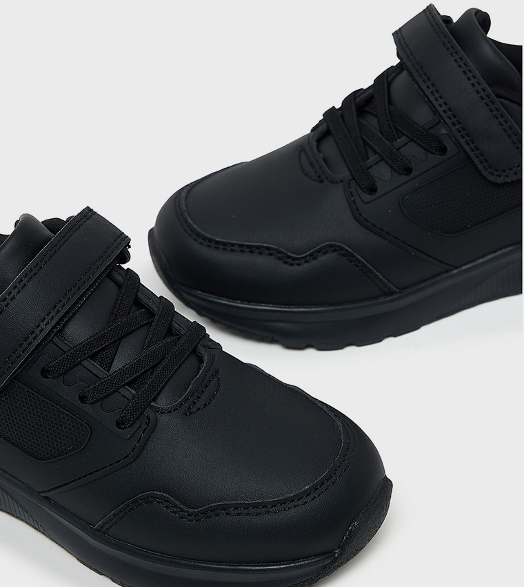 Textured Velcro School Shoes