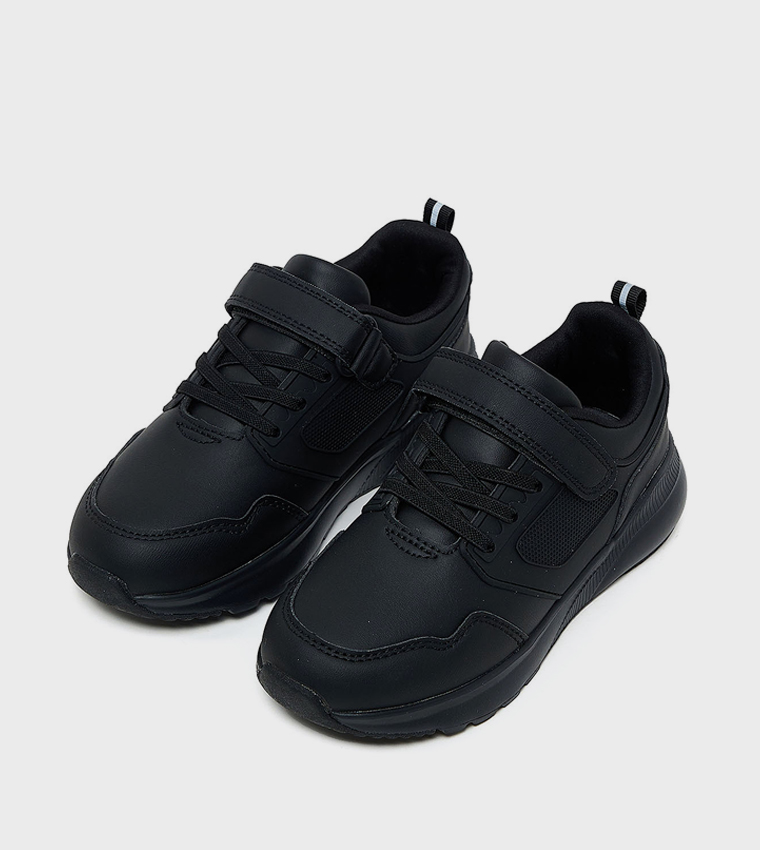Textured Velcro School Shoes