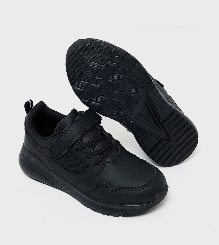 Textured Velcro School Shoes
