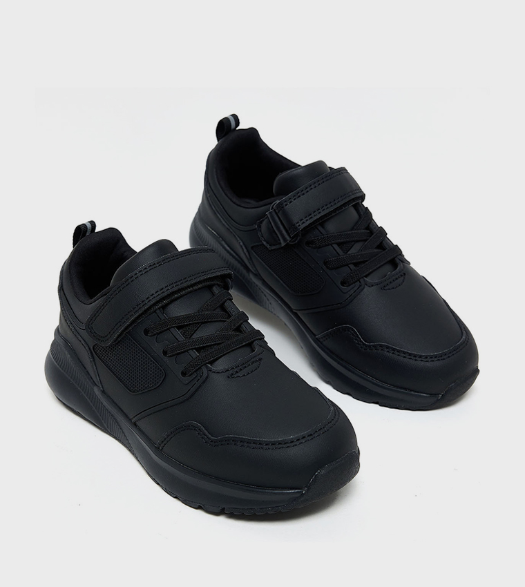 Textured Velcro School Shoes