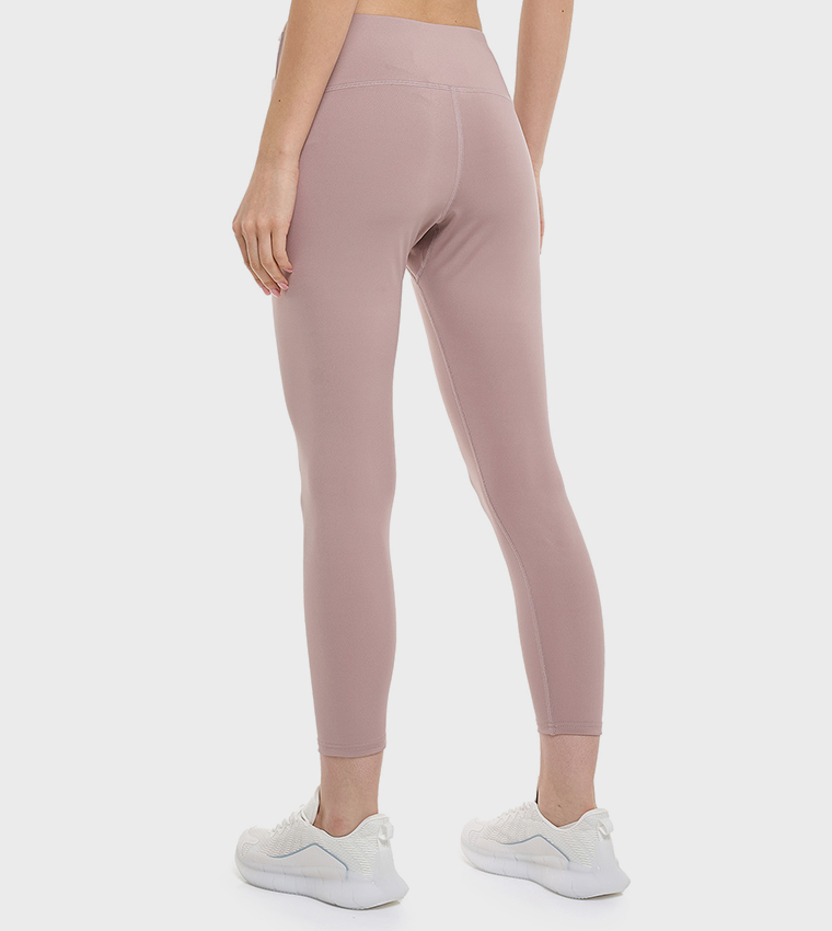 High Waist Active Leggings with Elastic Waist