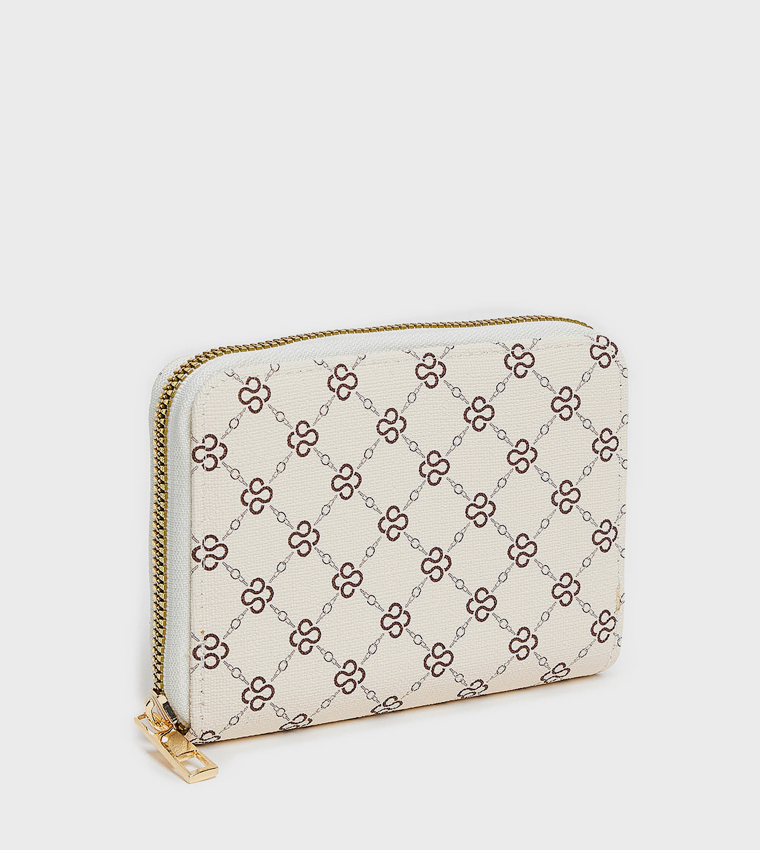 محفظة متوسطة بنقشة