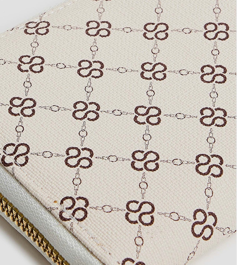 محفظة متوسطة بنقشة