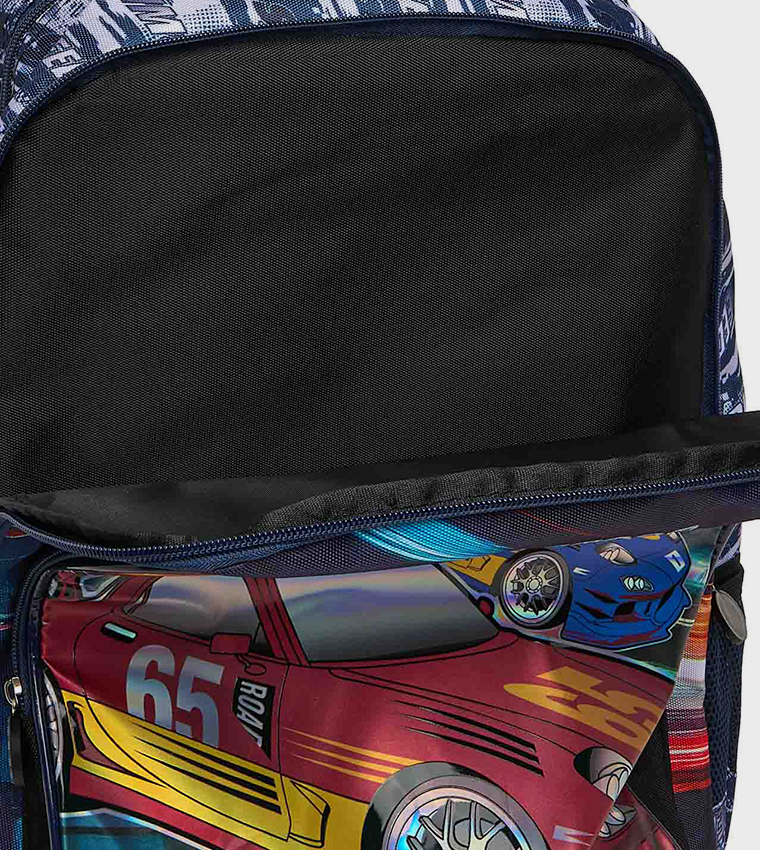 Printed Trolley Backpack Set