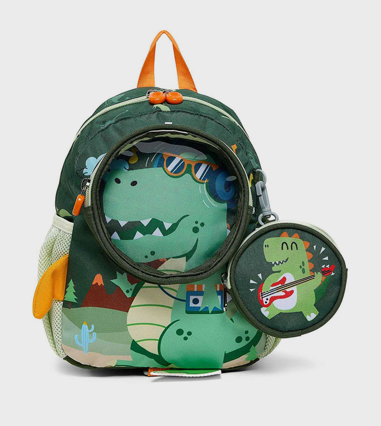 Dini Print Backpack With Pouch