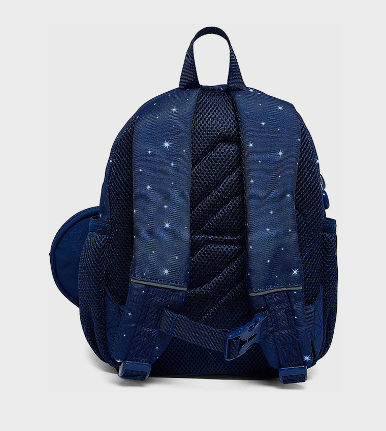 Space Print Backpack With Pouch