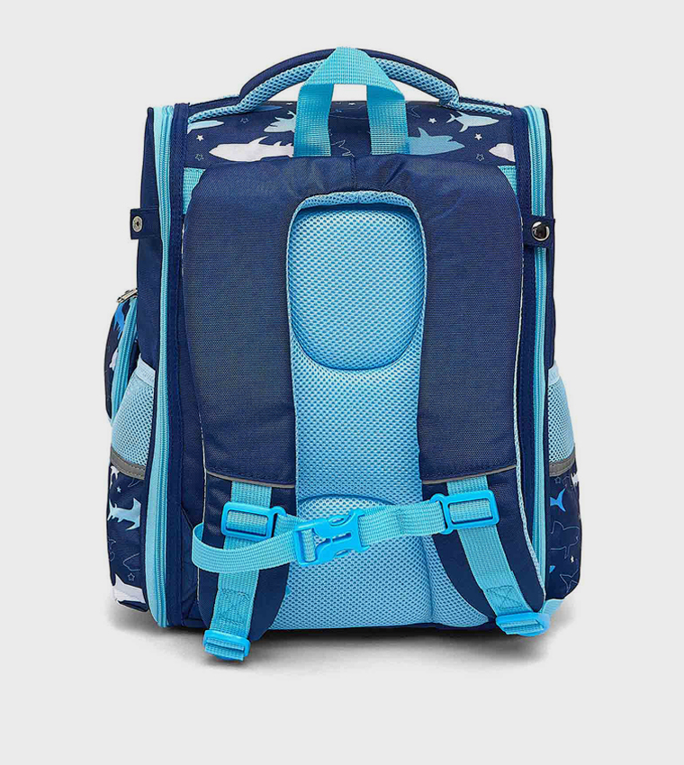 Printed Backpack With Pouch