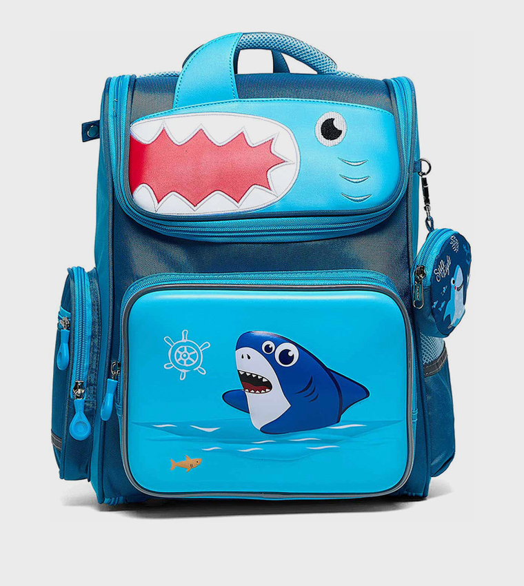 Printed Backpack With Pouch