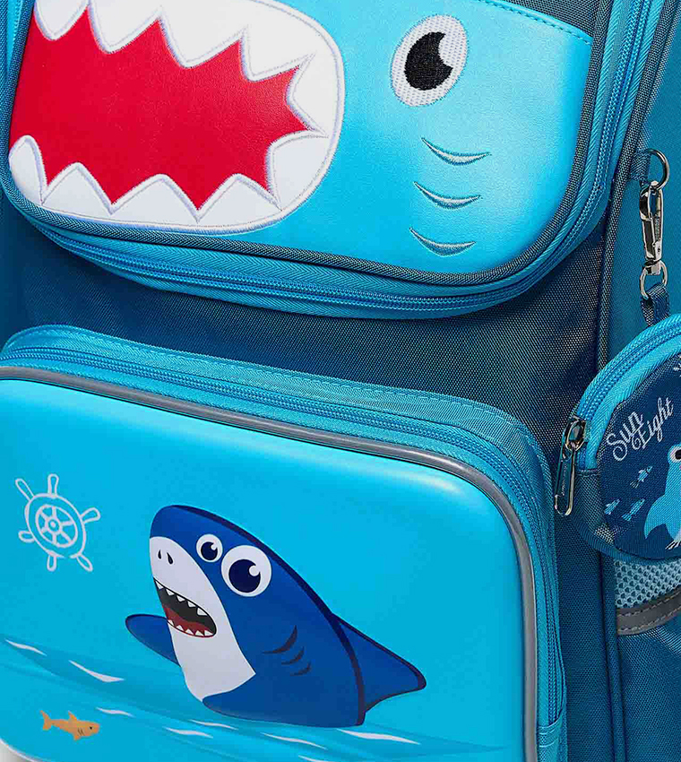Printed Backpack With Pouch