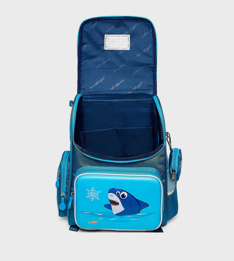 Printed Backpack With Pouch